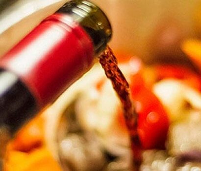 cocinar con vino