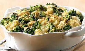 bowl de brócoli y coliflor