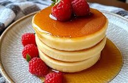 hot cakes japoneses con miel