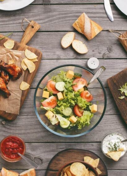 Diferentes platillos de comida