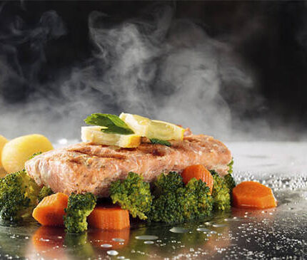 Cocinar con vapor o aire
